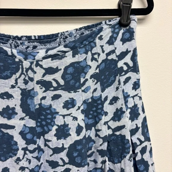 Free People Lady Lady Printed Pants Wide Leg Flowy Cropped Pockets - Picture 5 of 13